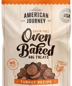 American Journey Turkey Recipe Grain-Free Oven Baked Crunchy Biscuit Dog Treats