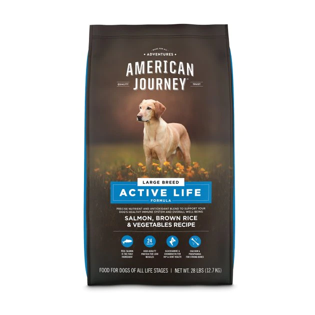 American Journey Active Life Formula Large Breed Salmon, Brown Rice & Vegetables Recipe Dry Dog Food 3 American Journey Active Life Formula Large Breed Salmon, Brown Rice & Vegetables Recipe Dry Dog Food