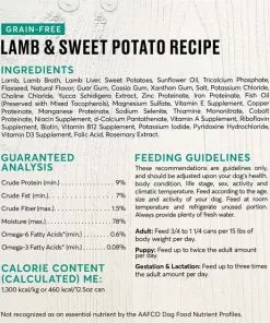 American Journey Limited Ingredient Diet Lamb & Sweet Potato Recipe Grain-Free Canned Dog Food -American Journey Store 133875 PT2. SY630 V1624289850