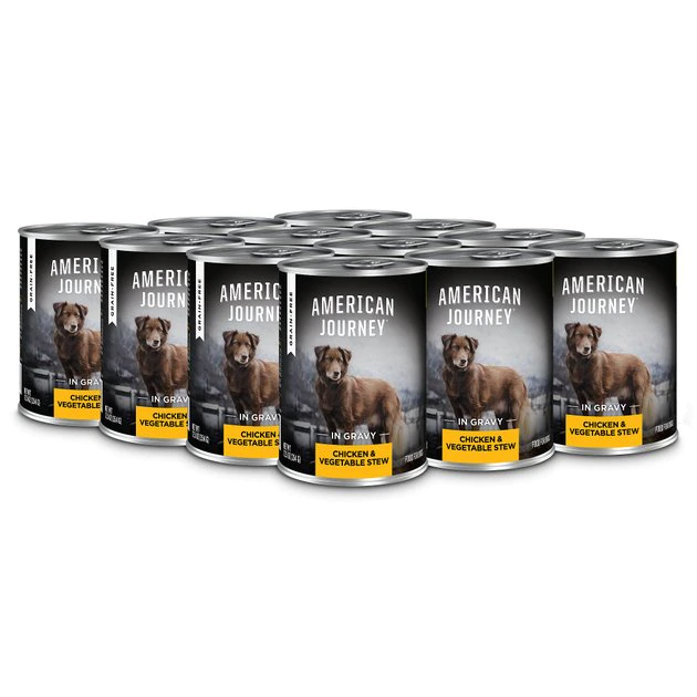 American Journey Stews Chicken & Vegetables Recipe in Gravy Grain-Free Canned Dog Food 4 American Journey Stews Chicken & Vegetables Recipe in Gravy Grain-Free Canned Dog Food - Image 2