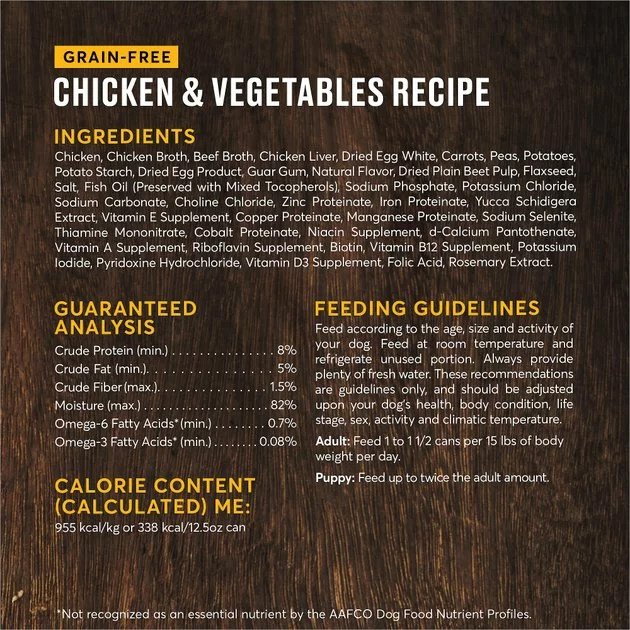 American Journey Stews Chicken & Vegetables Recipe in Gravy Grain-Free Canned Dog Food 5 American Journey Stews Chicken & Vegetables Recipe in Gravy Grain-Free Canned Dog Food - Image 3