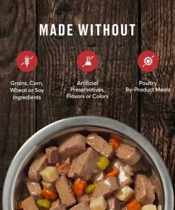 American Journey Stews Poultry & Beef Variety Pack Grain-Free Canned Dog Food, 12.5-oz can -American Journey Store 133888 PT4. SY630 V1622822279