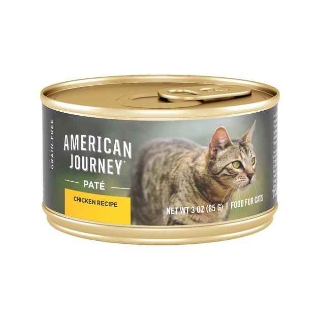 American Journey Pate Chicken Recipe Grain-Free Canned Cat Food 3 American Journey Pate Chicken Recipe Grain-Free Canned Cat Food