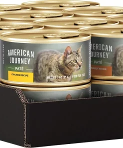 American Journey Pate Poultry & Beef Variety Pack Grain-Free Canned Cat Food -American Journey Store 133907 PT6. SY630 V1607137025