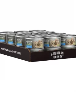 American Journey Minced Salmon & Tuna Recipe in Gravy Grain-Free Canned Cat Food -American Journey Store 133935 PT7. SY630 V1626383492