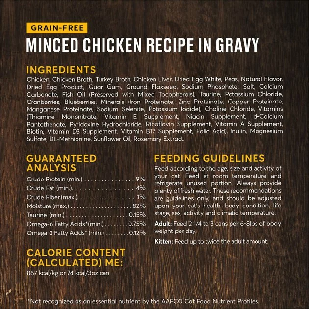 American Journey Minced Chicken Recipe in Gravy Grain-Free Canned Cat Food 5 American Journey Minced Chicken Recipe in Gravy Grain-Free Canned Cat Food - Image 3