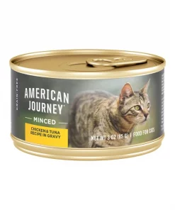 American Journey Minced Chicken & Tuna Recipe in Gravy Grain-Free Canned Cat Food
