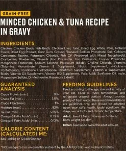 American Journey Minced Chicken & Tuna Recipe in Gravy Grain-Free Canned Cat Food -American Journey Store 133945 PT2. SY630 V1624996082