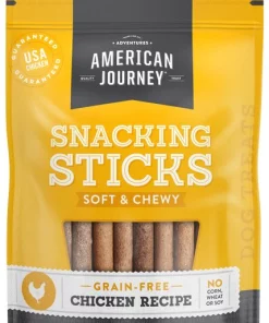 American Journey Chicken Recipe Grain-Free Soft & Chewy Snacking Sticks Dog Treats