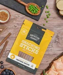 American Journey Chicken Recipe Grain-Free Soft & Chewy Snacking Sticks Dog Treats -American Journey Store 151150 PT2. SY630 V1553098622