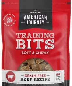 American Journey Beef Recipe Grain-Free Soft & Chewy Training Bits Dog Treats
