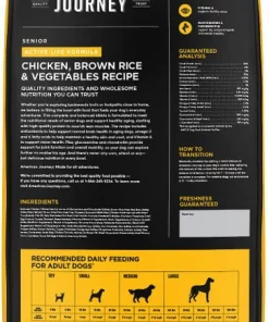 American Journey Active Life Formula Senior Chicken, Brown Rice & Vegetables Recipe Dry Dog Food -American Journey Store 153933 PT2. SY630 V1649100384