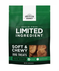 American Journey Limited Ingredient Grain-Free Duck Recipe Soft & Chewy Dog Treats