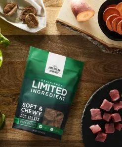 American Journey Limited Ingredient Grain-Free Duck Recipe Soft & Chewy Dog Treats 11 American Journey Limited Ingredient Grain-Free Duck Recipe Soft & Chewy Dog Treats -American Journey Store 161632 PT2. SY630 V1567706538