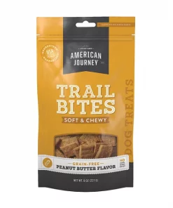American Journey Peanut Butter Flavor Trail Bites Grain-Free Soft & Chewy Dog Treats