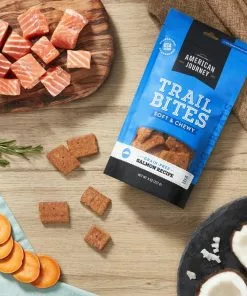 American Journey Salmon Recipe Trail Bites Grain-Free Soft & Chewy Dog Treats -American Journey Store 162204 PT2. SY630 V1566484049