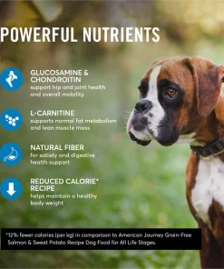 American Journey Healthy Weight Salmon & Sweet Potato Recipe Grain-Free Dry Dog Food, 24-lb bag -American Journey Store 183120 PT4. SY630 V1607131932