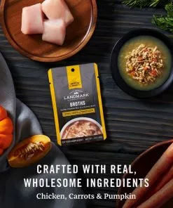 American Journey Landmark Broths Chicken, Carrots & Pumpkin Recipe Wet Cat Food Complement Pouches, 1.4 oz case of 16 -American Journey Store 219434 PT4. SY630 V1608270780
