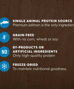 American Journey 100% Salmon Freeze-Dried Grain-Free Cat Treat, 2-oz bag -American Journey Store 224440 PT6. SY630 V1606185421