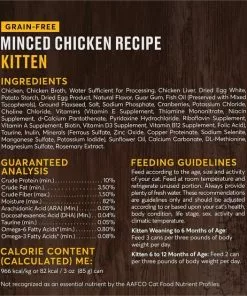 American Journey Kitten Minced Chicken Recipe in Gravy Grain-Free Canned Cat Food, 3-oz, case of 24 -American Journey Store 242874 PT6. SY630 V1608268065