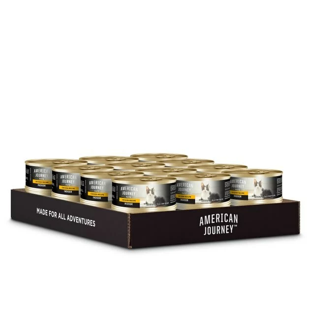 American Journey Indoor Pate Chicken Recipe Grain-Free Canned Cat Food, 5.5-oz, case of 24 10 American Journey Indoor Pate Chicken Recipe Grain-Free Canned Cat Food, 5.5-oz, case of 24 - Image 8