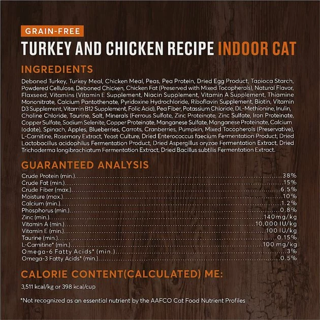 American Journey Indoor Recipe with Turkey & Chicken Grain-Free Dry Cat Food, 12-lb bag 5 American Journey Indoor Recipe with Turkey & Chicken Grain-Free Dry Cat Food, 12-lb bag - Image 3