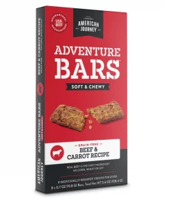American Journey Adventure Bars Beef & Carrot Recipe Grain-Free Soft & Chewy Dog Treats