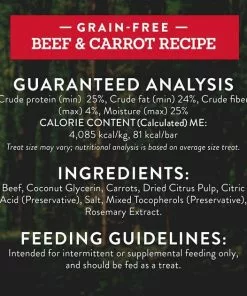 American Journey Adventure Bars Beef & Carrot Recipe Grain-Free Soft & Chewy Dog Treats -American Journey Store 261561 PT7. SY630 V1616123489