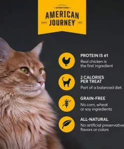 American Journey Chicken Recipe Grain-Free Soft & Chewy Cat Treats -American Journey Store 272115 PT5. SY630 V1620928356