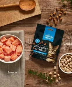 American Journey Salmon Recipe Grain-Free Soft & Chewy Cat Treats -American Journey Store 272119 PT4. SY630 V1620928051