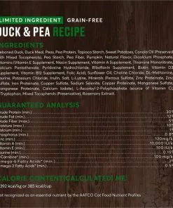 American Journey Grain-Free Limited Ingredient Duck & Pea Recipe Dry Cat Food, 12lb bag -American Journey Store 285447 PT5. SY630 V1628173888