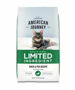 American Journey Grain-Free Limited Ingredient Duck & Pea Recipe Dry Cat Food, 12lb bag -American Journey Store 285447 PT8. SY630 V1628173879