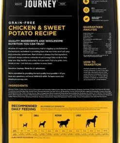 American Journey Chicken & Sweet Potato Recipe Grain-Free Dry Food + Peanut Butter Recipe Grain-Free Oven Baked Crunchy Biscuit Dog Treats -American Journey Store 292594 PT2. SY630 V1620008844