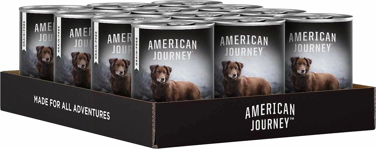 American Journey Salmon & Sweet Potato Recipe Grain-Free Dry Food, 24-lb bag + Stews Poultry & Beef Grain-Free Canned Dog Food 9 American Journey Salmon & Sweet Potato Recipe Grain-Free Dry Food, 24-lb bag + Stews Poultry & Beef Grain-Free Canned Dog Food - Image 7