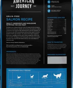 American Journey||Blue Buffalo American Journey Salmon Recipe Grain-Free Dry Food + Blue Buffalo Wilderness Salmon Recipe Grain-Free Dry Cat Food -American Journey Store 292626 PT2. SY630 V1620000420