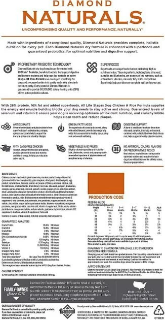 Diamond||American Journey Diamond Naturals Chicken & Rice Formula All Life Stages Dry Food + American Journey Beef Recipe Grain-Free Soft & Chewy Training Bits Dog Treats 5 Diamond||American Journey Diamond Naturals Chicken & Rice Formula All Life Stages Dry Food + American Journey Beef Recipe Grain-Free Soft & Chewy Training Bits Dog Treats - Image 3