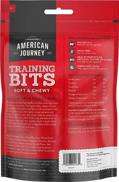 Diamond||American Journey Diamond Naturals Chicken & Rice Formula All Life Stages Dry Food + American Journey Beef Recipe Grain-Free Soft & Chewy Training Bits Dog Treats 8 Diamond||American Journey Diamond Naturals Chicken & Rice Formula All Life Stages Dry Food + American Journey Beef Recipe Grain-Free Soft & Chewy Training Bits Dog Treats - Image 6