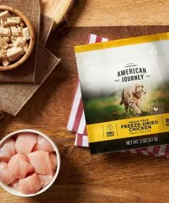 American Journey||Frisco American Journey 100% Chicken Freeze-Dried Grain-Free Cat Treats + Frisco Melamine Dog & Cat Treat Jar with Bamboo Lid, 8 Cups -American Journey Store 297660 PT3. SY630 V1623339158