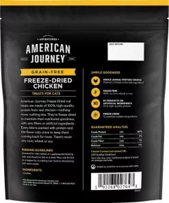 American Journey||Frisco American Journey 100% Chicken Freeze-Dried Grain-Free Cat Treats, 5-oz bag + Frisco Bird Teaser with Feathers Cat Toy, Blue -American Journey Store 297664 PT2. SY630 V1621266762