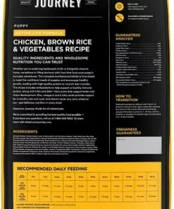 American Journey Active Life Formula Puppy Chicken, Brown Rice & Vegetables Recipe Dog Food, 28-lb bag + American Journey Beef Recipe Grain-Free Soft & Chewy Training Bits Dog Treats, 4-oz bag 12 American Journey Active Life Formula Puppy Chicken, Brown Rice & Vegetables Recipe Dog Food, 28-lb bag + American Journey Beef Recipe Grain-Free Soft & Chewy Training Bits Dog Treats, 4-oz bag -American Journey Store 297674 PT2. SY630 V1621301548