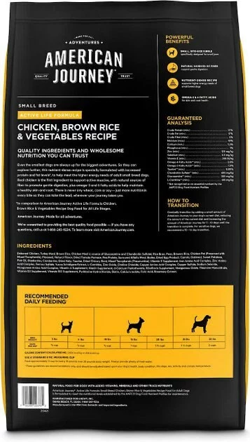 American Journey||Tylee's American Journey Active Life Formula Small Breed Chicken, Brown Rice & Vegetables Recipe Adult Dry Dog Food, 14-lb bag + Tylee's Freeze-Dried Mixers for Dogs, Chicken & Salmon Recipe, 18oz 5 American Journey||Tylee's American Journey Active Life Formula Small Breed Chicken, Brown Rice & Vegetables Recipe Adult Dry Dog Food, 14-lb bag + Tylee's Freeze-Dried Mixers for Dogs, Chicken & Salmon Recipe, 18oz - Image 3