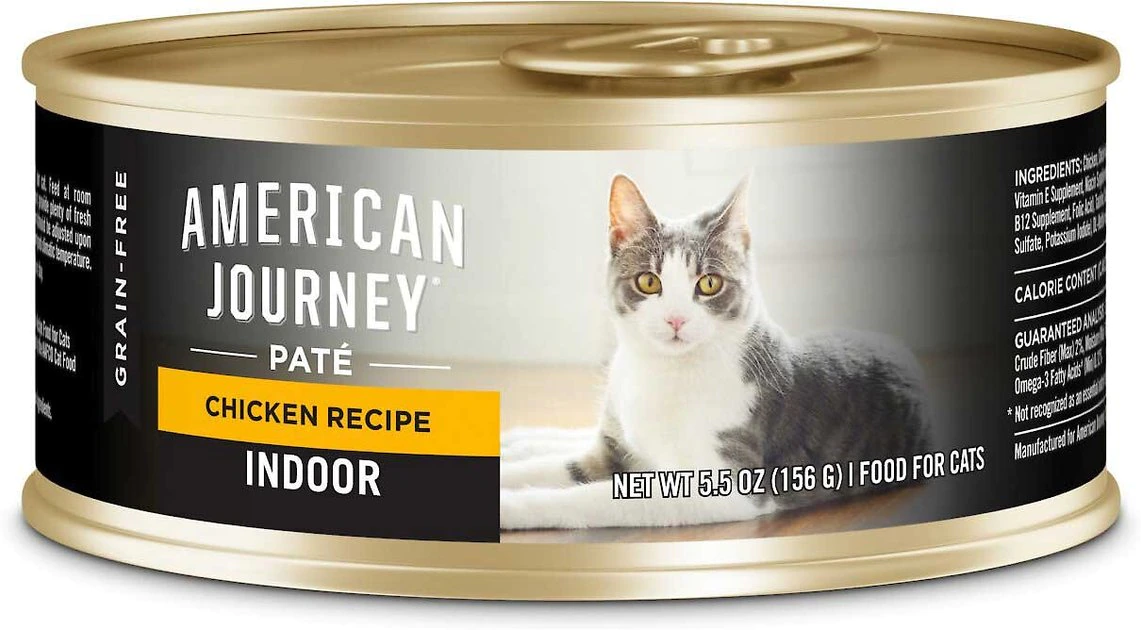American Journey||Blue Buffalo American Journey Indoor Pate Chicken Recipe Grain-Free Canned Cat Food, 5.5-oz, case of 24 + Blue Buffalo Freedom Indoor Adult Chicken Recipe Grain-Free Canned Cat Food, 5.5-oz, case of 24 4 American Journey||Blue Buffalo American Journey Indoor Pate Chicken Recipe Grain-Free Canned Cat Food, 5.5-oz, case of 24 + Blue Buffalo Freedom Indoor Adult Chicken Recipe Grain-Free Canned Cat Food, 5.5-oz, case of 24 - Image 2