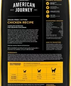 American Journey Kitten Chicken Recipe Grain-Free Dry Cat Food, 5-lb bag + American Journey Kitten Pate Chicken Recipe Grain-Free Canned Cat Food, 3-oz, case of 24 12 American Journey Kitten Chicken Recipe Grain-Free Dry Cat Food, 5-lb bag + American Journey Kitten Pate Chicken Recipe Grain-Free Canned Cat Food, 3-oz, case of 24 -American Journey Store 297738 PT2. SY630 V1621295244