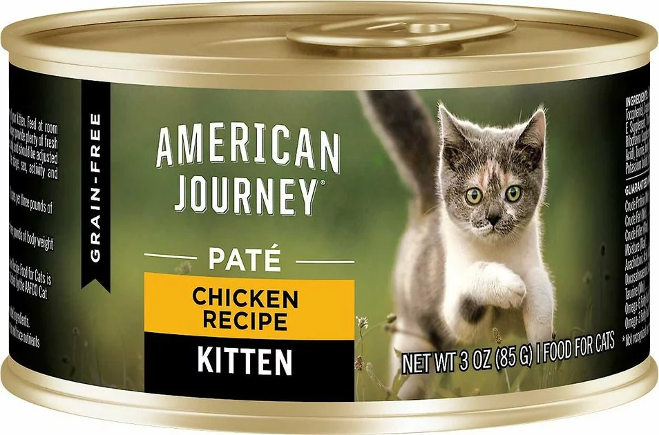 American Journey Kitten Chicken Recipe Grain-Free Dry Cat Food, 5-lb bag + American Journey Kitten Pate Chicken Recipe Grain-Free Canned Cat Food, 3-oz, case of 24 7 American Journey Kitten Chicken Recipe Grain-Free Dry Cat Food, 5-lb bag + American Journey Kitten Pate Chicken Recipe Grain-Free Canned Cat Food, 3-oz, case of 24 - Image 5