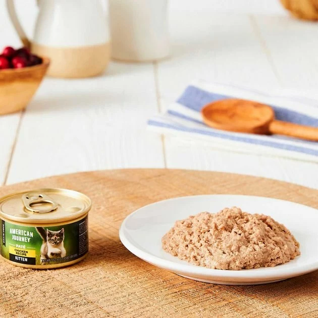 American Journey Kitten Chicken Recipe Grain-Free Dry Cat Food, 5-lb bag + American Journey Kitten Pate Chicken Recipe Grain-Free Canned Cat Food, 3-oz, case of 24 9 American Journey Kitten Chicken Recipe Grain-Free Dry Cat Food, 5-lb bag + American Journey Kitten Pate Chicken Recipe Grain-Free Canned Cat Food, 3-oz, case of 24 - Image 7