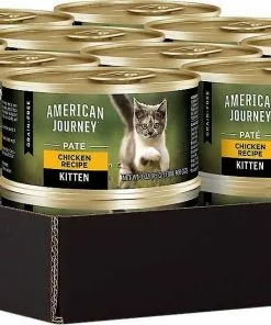 American Journey Kitten Chicken Recipe Grain-Free Dry Cat Food, 5-lb bag + American Journey Kitten Pate Chicken Recipe Grain-Free Canned Cat Food, 3-oz, case of 24 17 American Journey Kitten Chicken Recipe Grain-Free Dry Cat Food, 5-lb bag + American Journey Kitten Pate Chicken Recipe Grain-Free Canned Cat Food, 3-oz, case of 24 -American Journey Store 297738 PT7. SY630 V1621290439