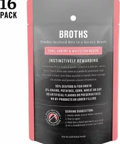 American Journey Landmark Broths Tuna, Shrimp and Whitefish Recipe Wet Cat Food Complement Pouches, 1.4 oz case of 16 + American Journey Landmark Broths Chicken, Carrots and Pumpkin Recipe Wet Cat Food Complement Pouches, 1.4 oz case of 16 -American Journey Store 297744 PT2. SY630 V1621261038