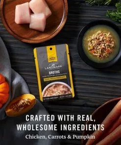 American Journey Landmark Broths Tuna, Shrimp and Whitefish Recipe Wet Cat Food Complement Pouches, 1.4 oz case of 16 + American Journey Landmark Broths Chicken, Carrots and Pumpkin Recipe Wet Cat Food Complement Pouches, 1.4 oz case of 16 -American Journey Store 297744 PT8. SY630 V1621261047