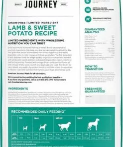 American Journey Limited Ingredient Lamb & Sweet Potato Recipe Grain-Free Dry Dog Food, 24-lb bag + American Journey Limited Ingredient Diet Lamb & Sweet Potato Recipe Grain-Free Canned Dog Food, 12.5-oz, case of 12 -American Journey Store 297754 PT2. SY630 V1621304251