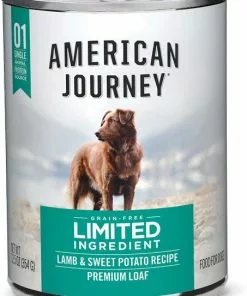 American Journey Limited Ingredient Lamb & Sweet Potato Recipe Grain-Free Dry Dog Food, 24-lb bag + American Journey Limited Ingredient Diet Lamb & Sweet Potato Recipe Grain-Free Canned Dog Food, 12.5-oz, case of 12 -American Journey Store 297754 PT4. SY630 V1621298840